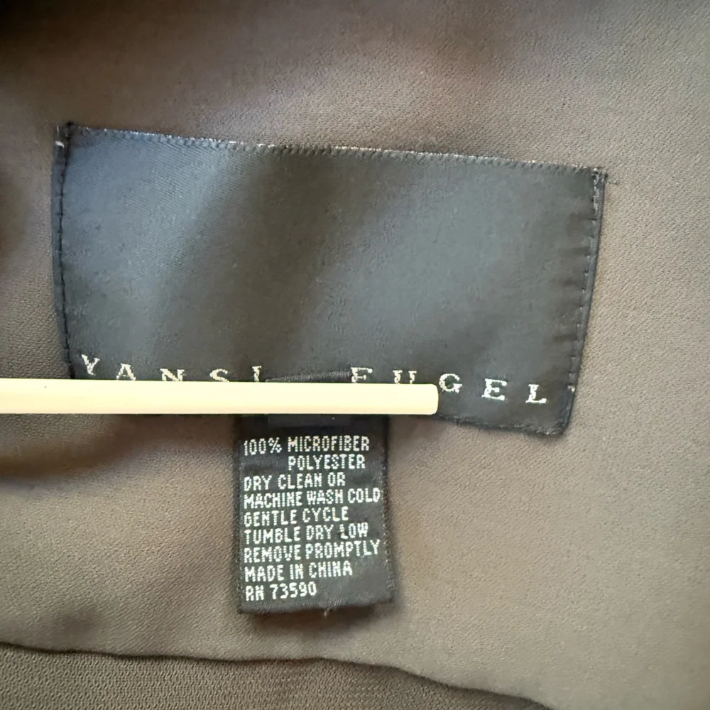 Yansi Fugel Olive Green Microfiber Jacket / Shacket ~ Button Front ~ Size XL